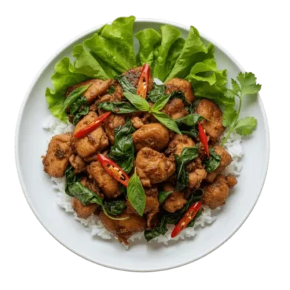 thai spicy basil chicken thai spicy basil chicken
